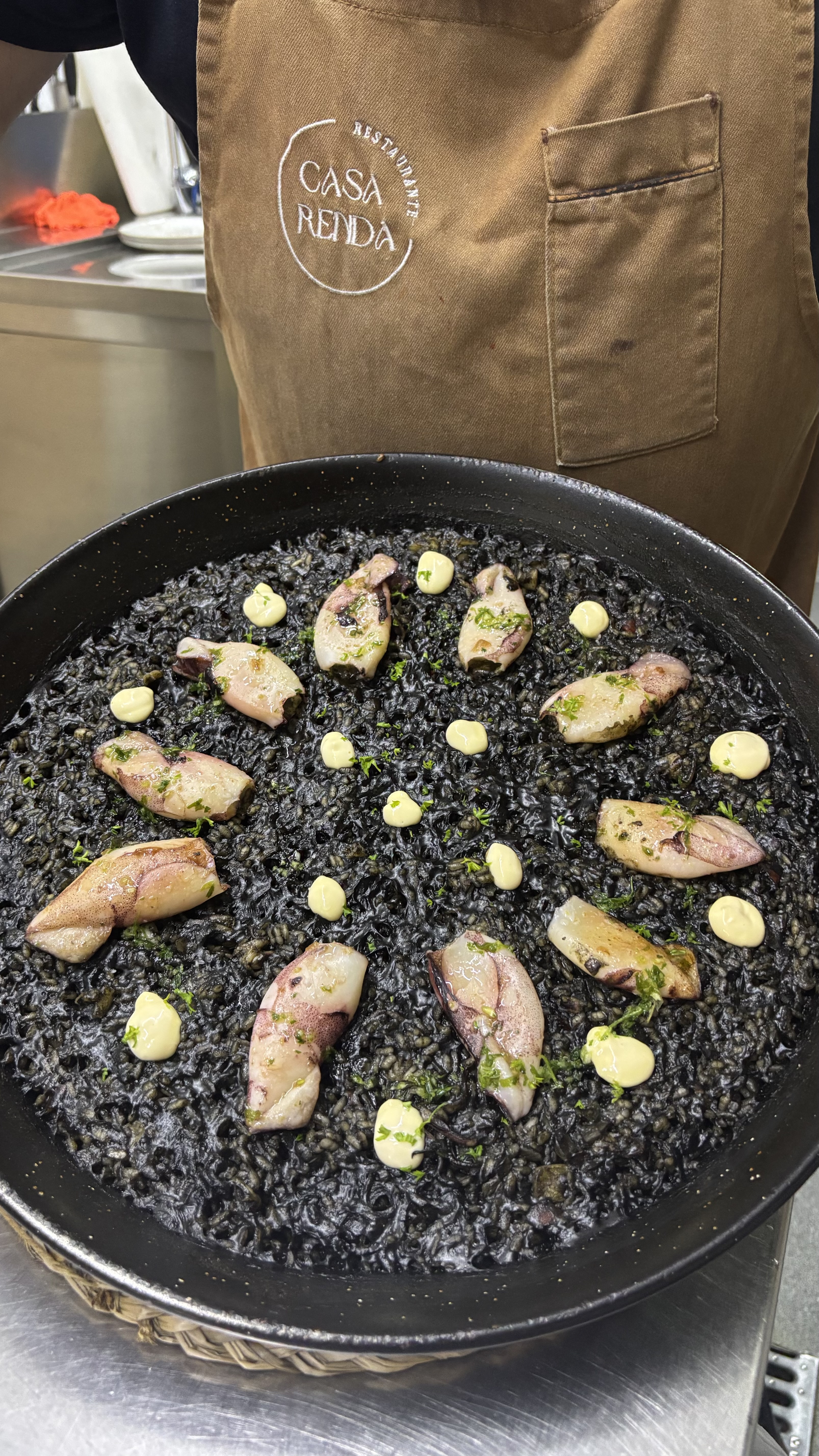 Arroz de chipirones en su tinta